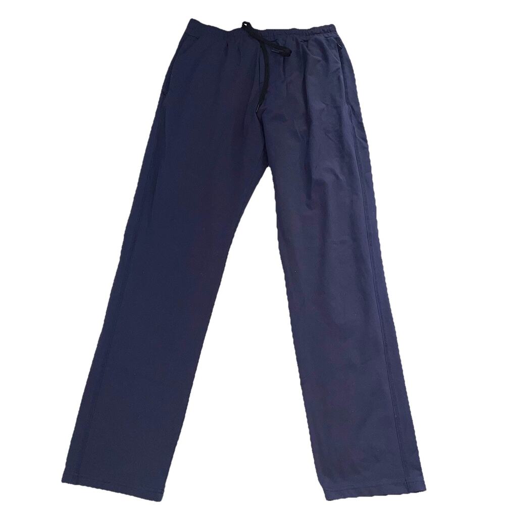Public Rec Pants Mens Size 36x34 Navy Blue Drawstring Stretch Zip Pockets Casual